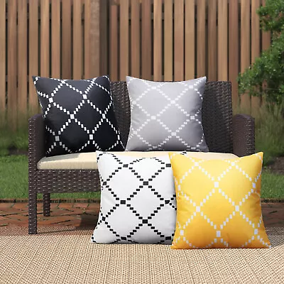 UK Waterproof Outdoor Cushion Cover For Garden Furniture Cushions Seat Bench • £4.69