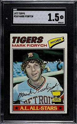 Mark “The Bird” Fidrych 1977 Topps #265  RC Detroit Tigers Vintage Rookie Card • $24.99