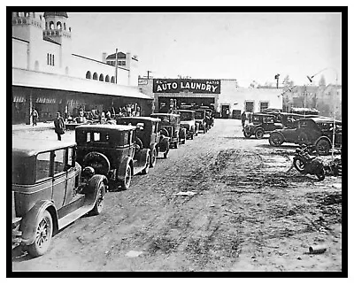 First Auto Car Wash 1921 Vintage Photo  8X10 Very Distrresed Photo • $7.99