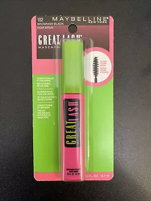 Maybelline New York Great Lash Washable Mascara. #102 Brownish Black 0.43fl.oz • $8.99