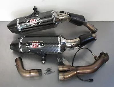 YAMAHA YZF R1 2011 YOSHIMURA Twin Carbon Slip On Exhaust Muffler System 09 - 14 • $799.95