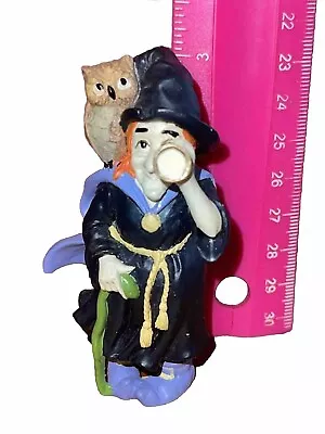 Creepy Hollow Midwest Cannon Falls  Halloween Figurine Witch And Owl Fun • $9.50