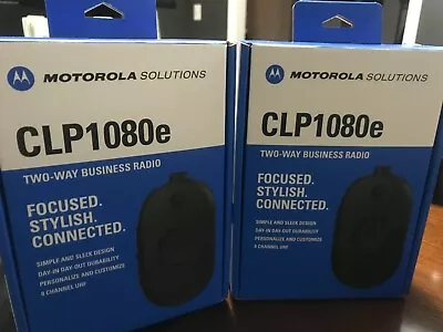 (2 NEW) Motorola CLP1080e 8-Channel 2-Way UHF Business Radio (2-Pack NEW) • $379