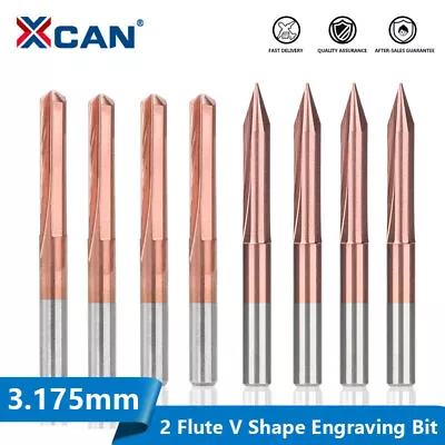 $6.89 • Buy 10pcs CNC Router Bit V Groove Bits Engraving 1/8'' Shank CNC 3D Milling Cutter