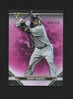 2021 Topps Triple Threads Manny Ramirez #46 Tourmaline Parallel 64/125 Red Sox • $7