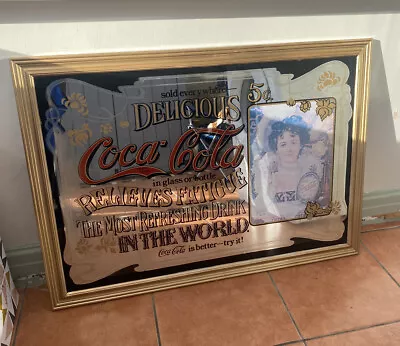 Vintage Coca-Cola Advertising Mirror. Extra Large. • £40