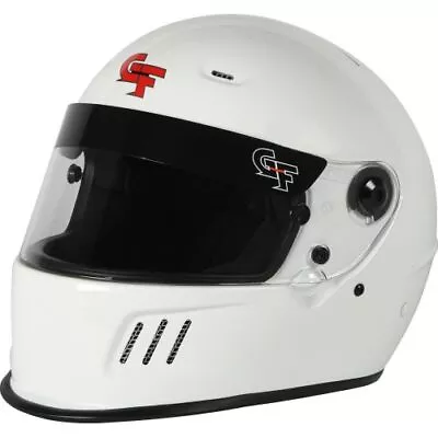 G-Force 13010XLGWH Race Driving Helmet Rift Full Gloss White X-Large NEW • $249