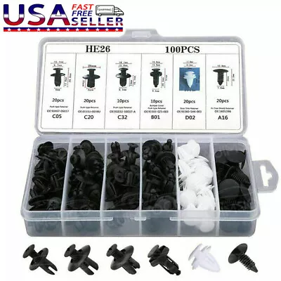 Accessories Clip Trim Car Push Pin Rivet Bumper Door Panel Retainer Fastener Kit • $3.89