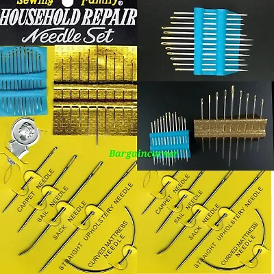 Sewing Needles Straight Curved Mattress Carpet Upholstery Packing Sewing Needles • £4.96