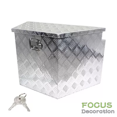 29in Silver Aluminum Trailer Tongue Tool Box For Flatbed Truck ATV Trailer RV • $93.09