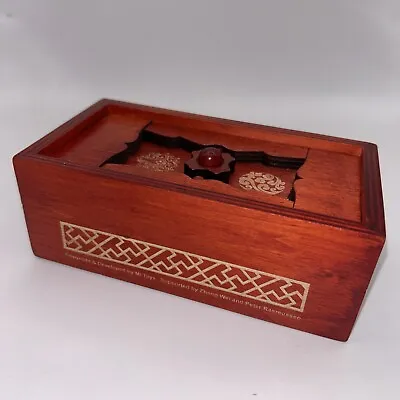 Mi Toys Wooden Puzzle Box Money/Gift Card Holder 6”x3”x2” • $9.99