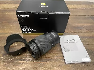 Nikon NIKKOR Z 24-200mm F/4-6.3 VR Camera Lens (wide Angle To Telephoto Zoom) • $599.95