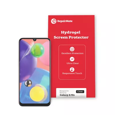 Samsung Galaxy A70s Compatible Hydrogel Screen Protector Full Cover [2 Pack] • $29.88