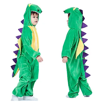 Boys Dinosaur Costume Jumpsuit For Kids Child Party Halloween Fancy Dress Outfit • $20.77