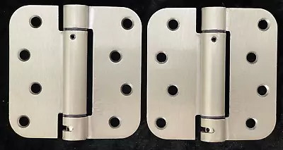 Pair Of 4  X 4   57YM Commercial Self-Closing Hinges Satin Nickel • $19