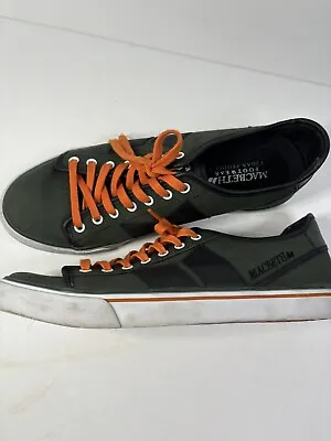 Macbeth Shoes Mens US 9  Green Orange Canvas  Skate Punk Blink 182 Tom Delong • $50