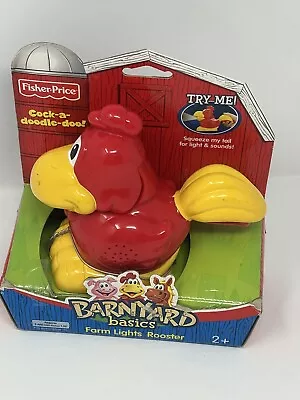 New Fisher-Price Cock-a-doodle-doo Barnyard Basics Farm Lights Rooster Squeeze • $29.99