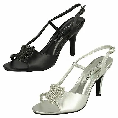£2.99 • Buy Ladies Anne Michelle L3415 Diamante Buckle Party Wedding Christmas Sandals Size