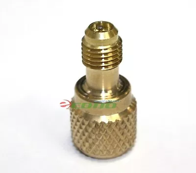 ACME AC R134a Brass Adapter Fitting 1/4  Male To 1/2  Female W/ Valve Core • $8.45