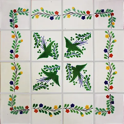 TalaMex Campanario Mexican Tile Set Backsplash Mural • $45.99