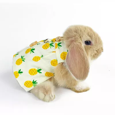 Pet Dress Wrinkle-free With Traction Rope Rabbit Guinea Pig Clothes Soft Texture • $10.43