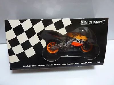 Minichamps Honda Rc211v  Repsol Honda Team Valentino Rossi 2003 - 1:12 • £44.50