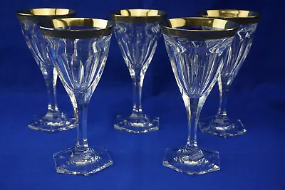 Moser Adela Melikoff (5) Red Wine Glasses 6 5/8   (Lot B)  (S9) • $478.88