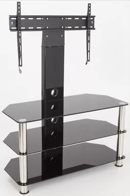 AVF Universal Black Glass Cantilever TV Stand For 37  - 55  TVs LED CURVED LCD • £139