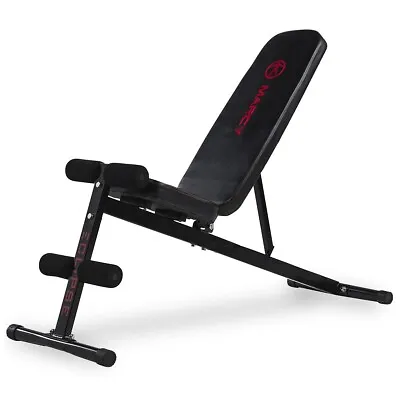 Marcy UB1000 Adjustable Flat Incline Decline Utility Bench With Foam Feet Roller • £89