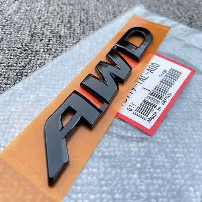 Black AWD Rear Trunk Badge FOR HONDA HRV VEZEL CRV PILOT AWD Sticker Emblem • $13.95