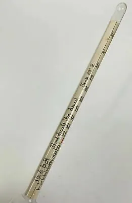 Antique Distillers Whiskey Alcohol Hydrometer PROOF SCALE • $65