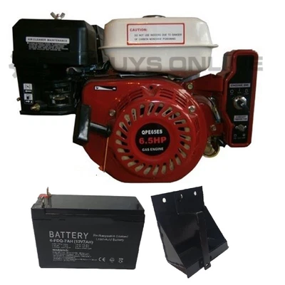 $339.98 • Buy Petrol Engine 6.5 HP Electric Start OHV Motor With Battery & Cradle