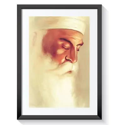 £6.99 • Buy Guru Nanak Dev Ji Framed Poster Wall Art Print Picture Sikh Sikhism A3 A4 A5 #01