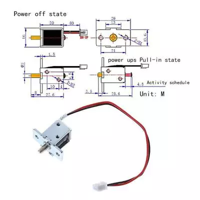 Electric Magnetic Lock Release Assembly Solenoid Access Control Kit • £4.86