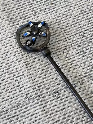 Charles Horner Silver & Enamel Hatpin Hat Pin Vintage Antique • £35