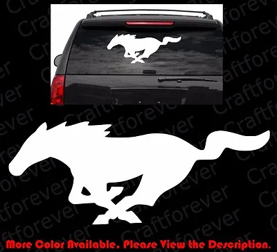 LARGE - Pony MUSTANG Running Horse Car/TRUCK Window/Wall Decal Sports FD001 • $7.99