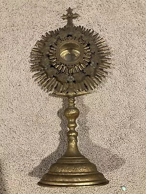 Rare Sunburst Brass Original Monstrance Large • $100