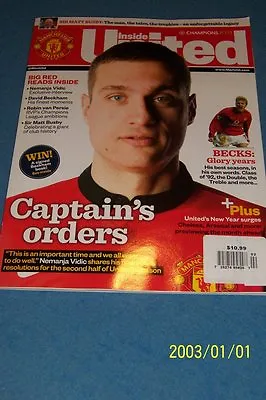 2014 Inside United MANCHESTER Nemanja VIDIC Sir MATT BUSBY David BECKAM 98 Page  • £10.68