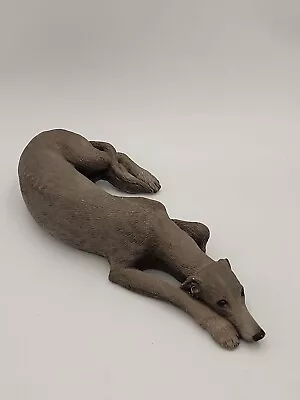 £39.32 • Buy Sandicast Grey Greyhound Dog Sculpture 12” Signed Sandra Brue 1994