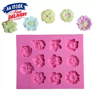 Cake Sugarcraft New Lace Flower Decor Silicone Mould Fondant Baking Mold Border • $7.45