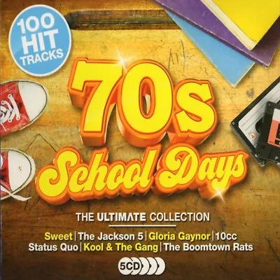 100 Hits 70s Schooldays: The Ultimate Collection NEW SEALED 5xCD Seventies 1970s • £5.99