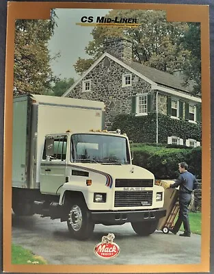 1994-1995 Mack CS Mid-Liner Cargo Truck Brochure Folder Excellent Original • $12.95