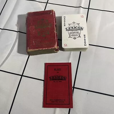 1930s Vintage Lexicon Card Game By Waddingtons Complete • £8.99