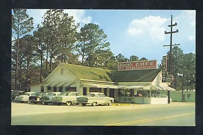 KINGSLAND GEORGIA ELMO'S RESTAURANT 1950's CARS VINTAGE ADVERTISING POSTCARD • $19.99