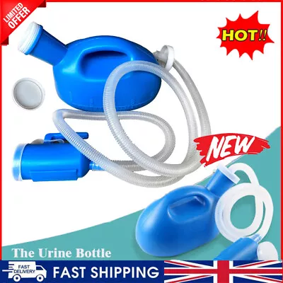 Portable Male Men Car Urinal 2000ML Urine Pee Bottle Camping Travel+1.6M Tube UK • £9.29