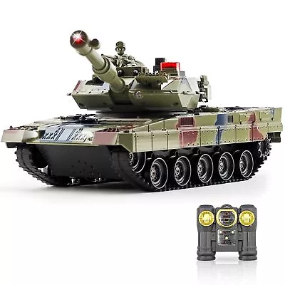 Remote Control Tank For Boys1:24 RC Army TankAlloy Material With SmokeLigh... • $92.18