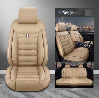 For Mercedes-Benz Car Seat Covers Set Front & Back Cushion PU Leather Waterproof • $114.76