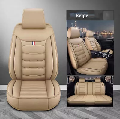 $59.54 • Buy For Volkswagen Car Seat Covers Full Set Front&Back Cushion PU Leather Waterproof