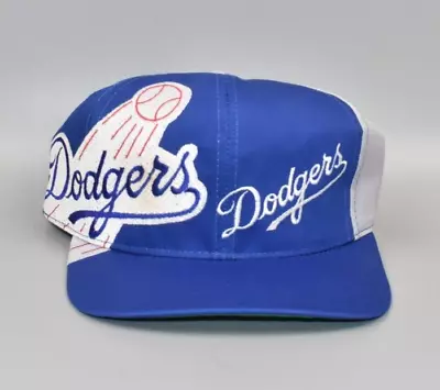 Los Angeles Dodgers Vintage Twins Enterprise Big Logo Snapback Cap Hat • $79.95