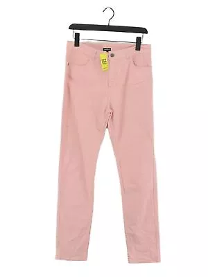 Jaeger Women's Jeans UK 12 Pink Cotton With Elastane Straight • £23.40